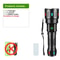 Super Bright LED Flashlight HighPower Rechargeable Zoomable Torch 8