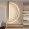 Creative LED Moon Wall Painting Lamp Remote Control Minimalist Decor 0