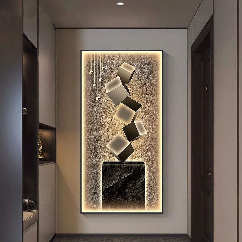 Modern Creative Mural Wall Lamp Artistic LED Decoration For Living Room Staircase 2