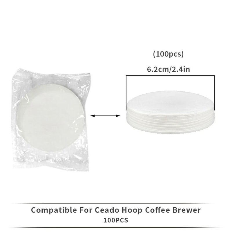 Coffee Brewer Cup Detachable Espresso Filter With Replacement Papers 10