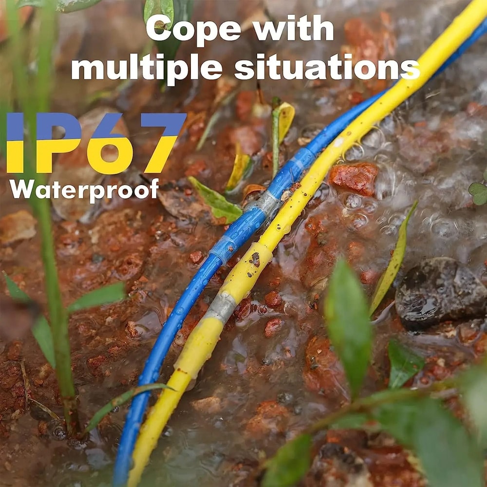 Solder Seal Heat Shrink Butt Wire Connectors Waterproof Electrical Splice Kit 5