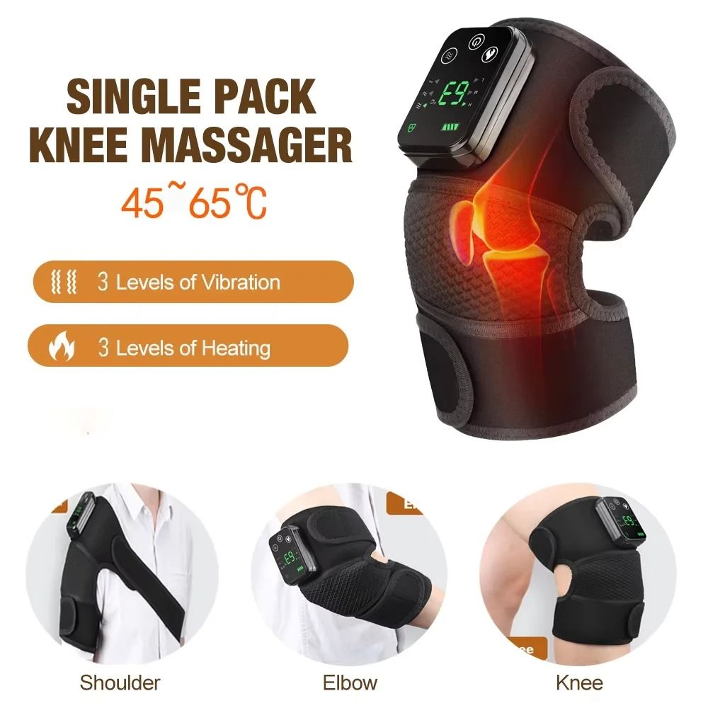 Electric Heating Shoulder Brace LED Display Vibration Massage Support Belt 7