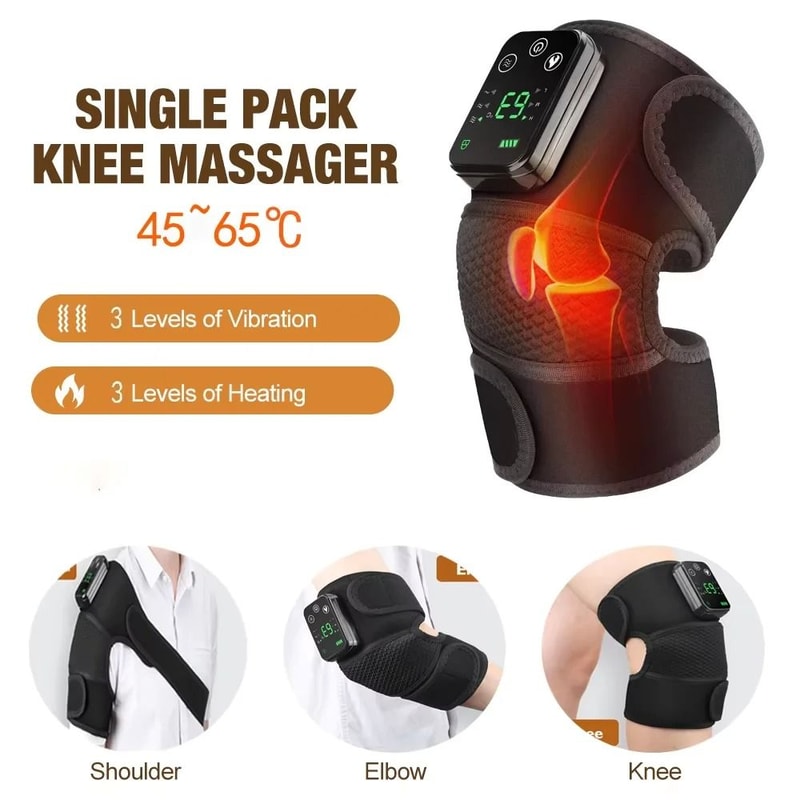 Electric Heating Shoulder Brace LED Display Vibration Massage Support Belt 7