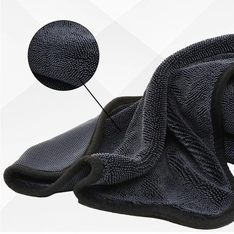 Shiny Bath Drying Towel HighAbsorbency Twist Pile Microfiber Cloth 4