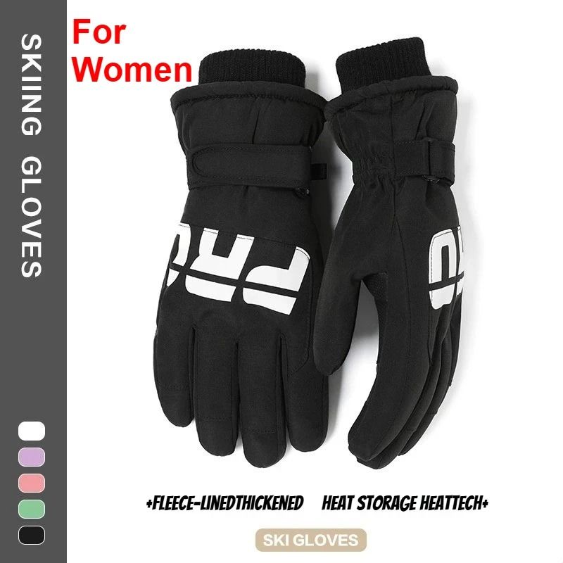 Winter Cycling Ski Gloves Waterproof Thermal Protection With Touchscreen Pocket 15