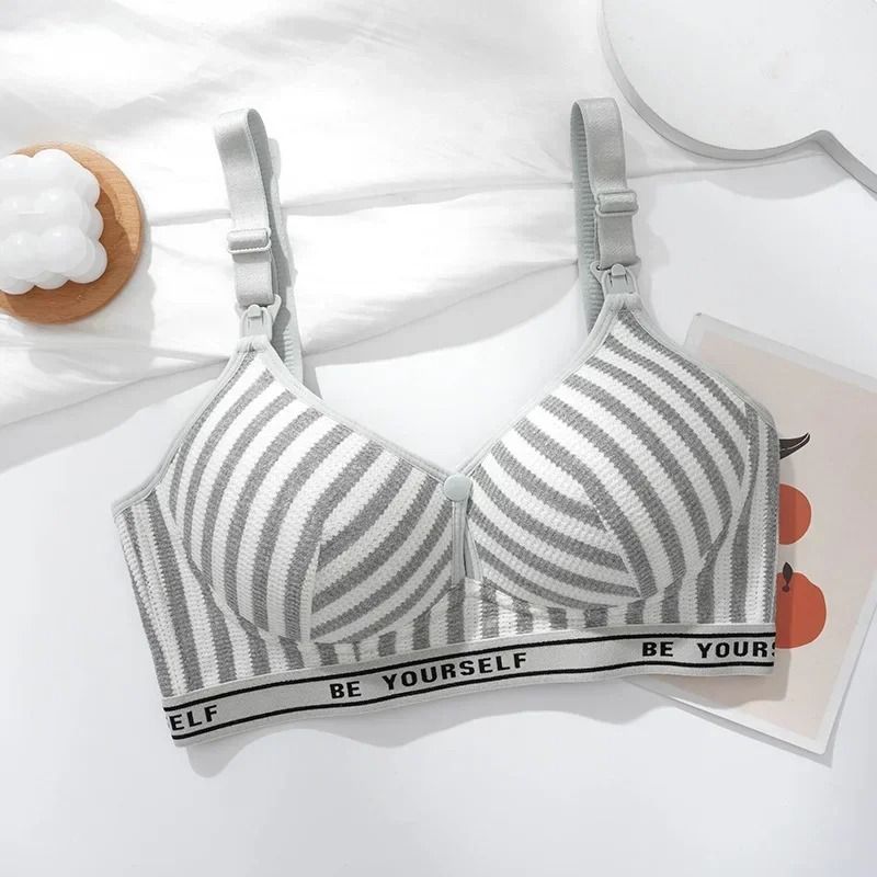 Womens Cotton Maternity Nursing Bra Wireless Comfort For Breastfeeding 3