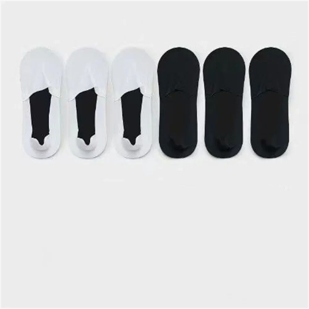6Pack Mens Invisible Ice Silk Boat Socks UltraThin Odor Resistant 9