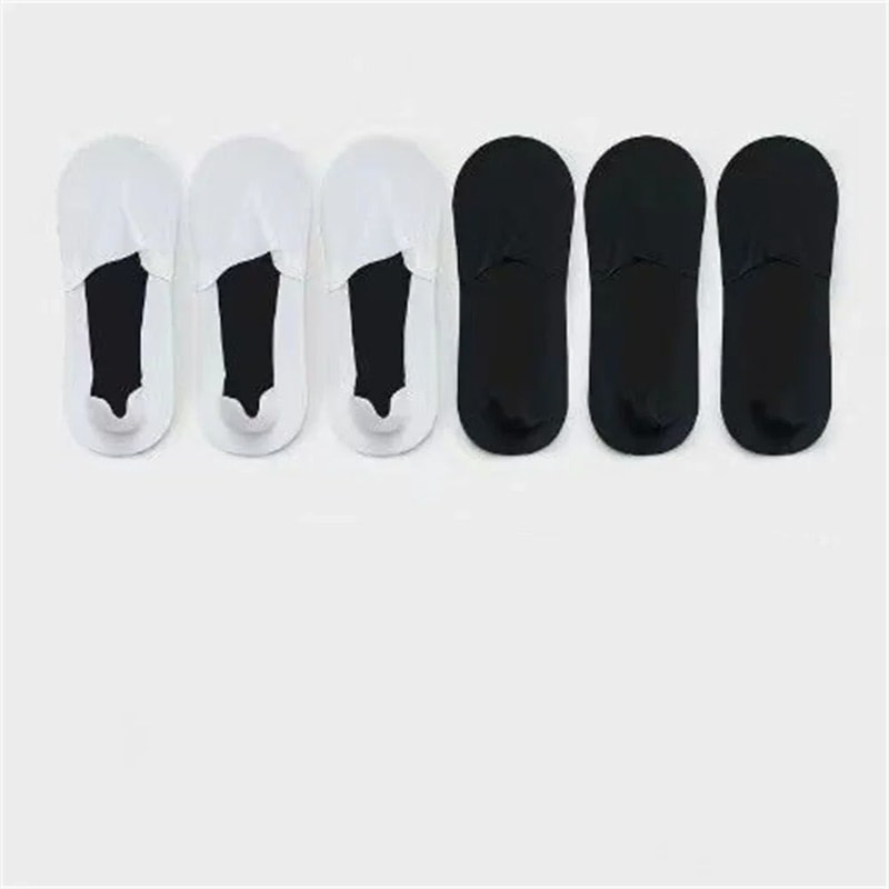 6Pack Mens Invisible Ice Silk Boat Socks UltraThin Odor Resistant 9