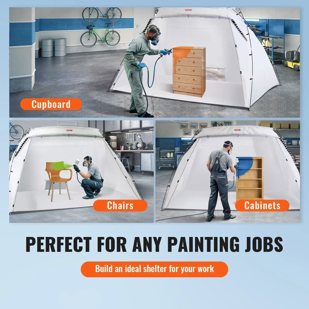 Portable Paint Booth Shelter Foldable Spray Painting Tent 3