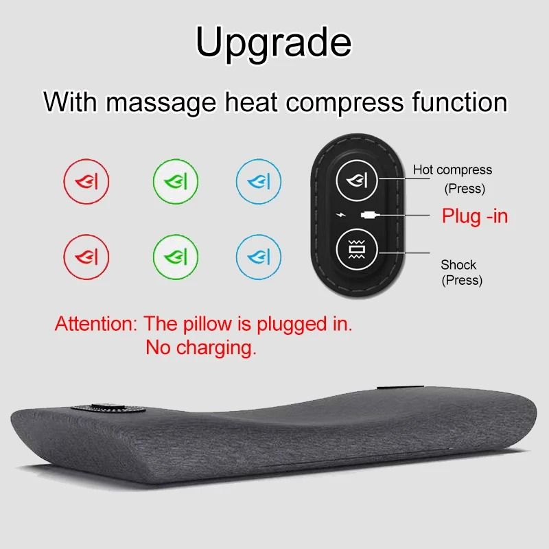 Heated Vibrating Waist Support Sleep Pad With Electric Massage 6