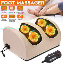 heated shiatsu foot and calf massager with remote control