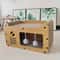 Luxury Cat Scratch Sofa With Durable Cardboard Nest And Interactive Toys 4
