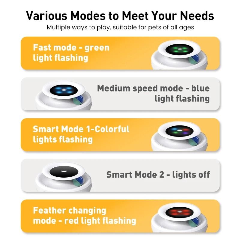 2in1 Automatic Interactive Cat Toy With Feather And Ball 2