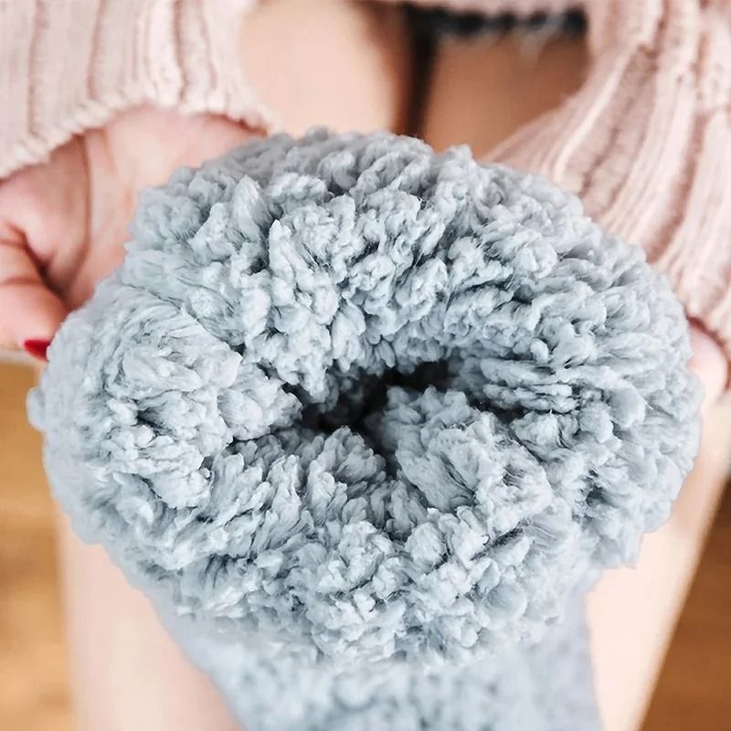 Thickened Winter Woven Thermal Cashmere Floor Socks 1