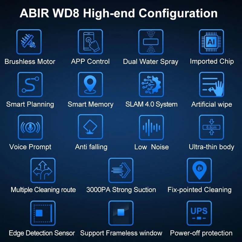 Smart Robot Window Cleaner With Dual Water Spray 1