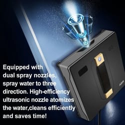 smart robot window cleaner with dual water spray