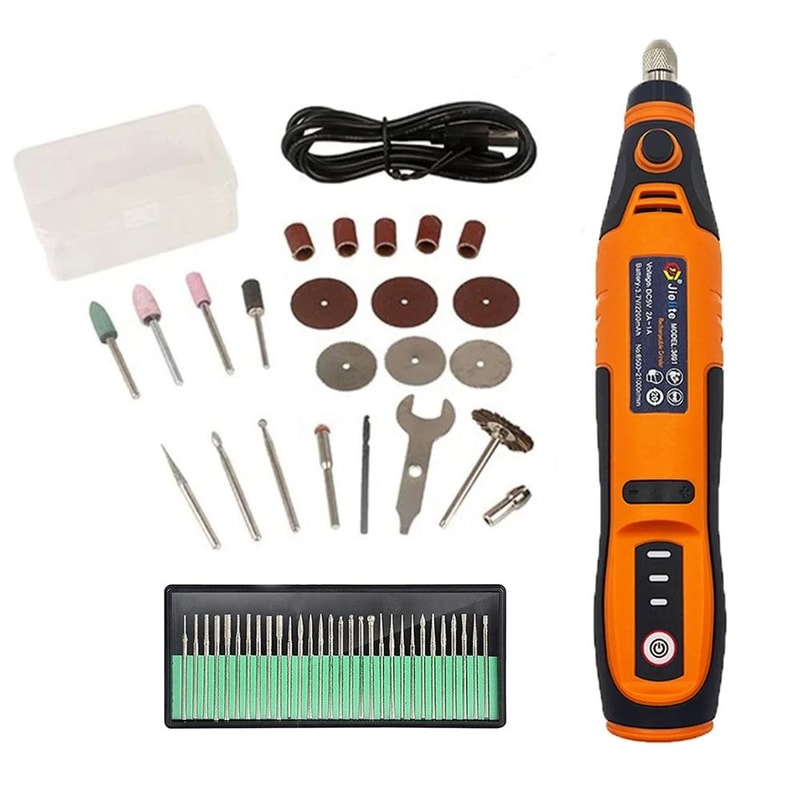 HighSpeed 21000 RPM USB Cordless Rotary Tool And Engraving Set 8