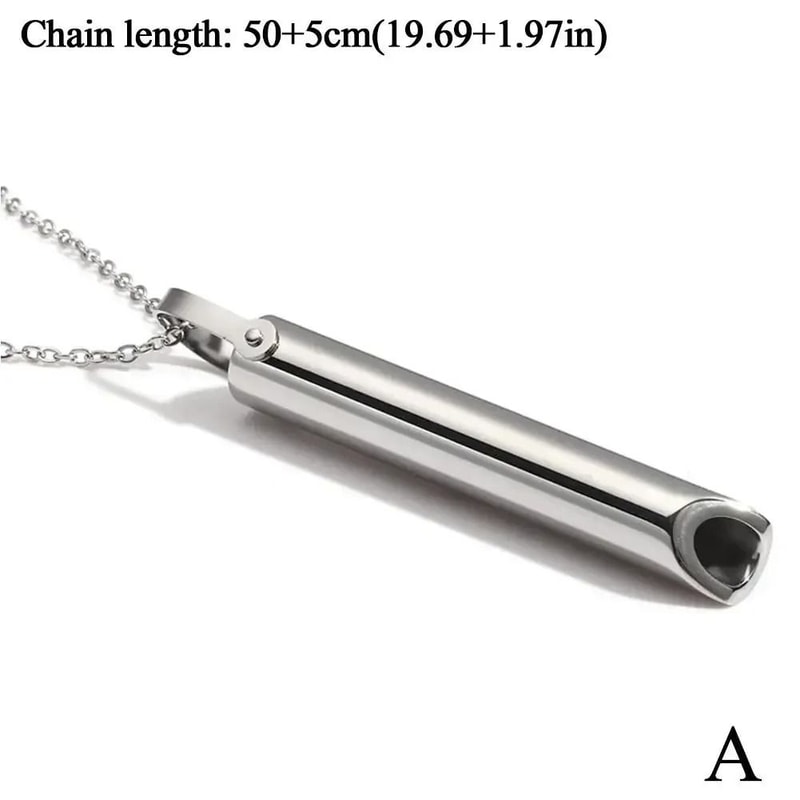 Stainless Steel Mindful Breathing Necklace 6