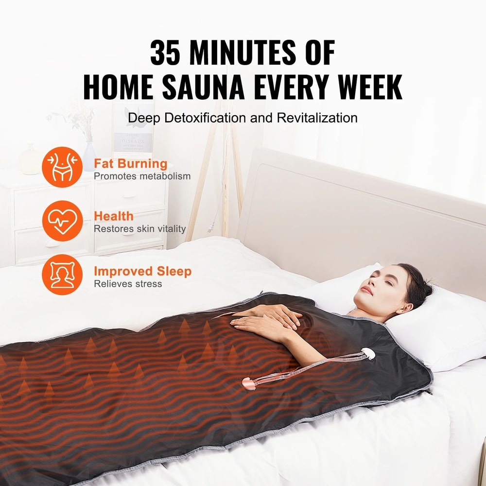 Portable Far Infrared Sauna Blanket For Home Detox 2