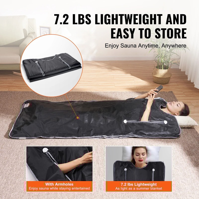 Portable Far Infrared Sauna Blanket For Home Detox 4