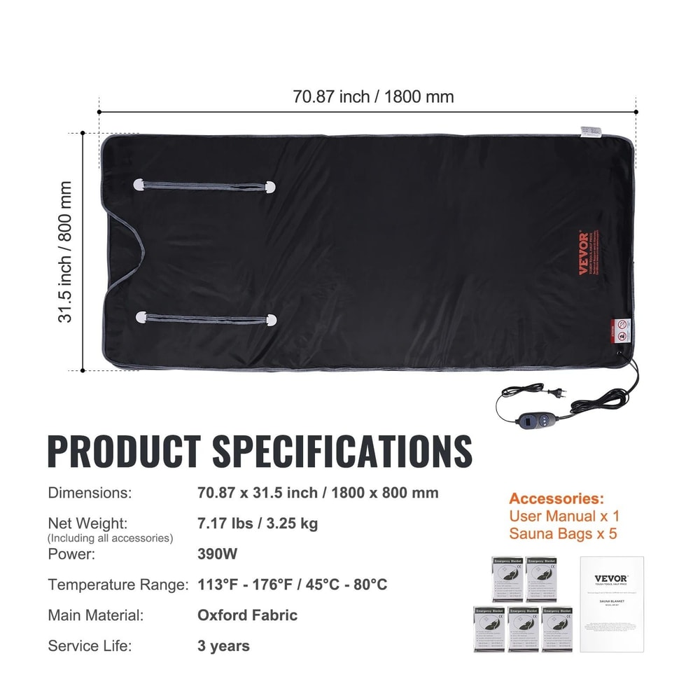 Portable Far Infrared Sauna Blanket For Home Detox 1