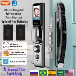face recognition smart door lock with video intercom