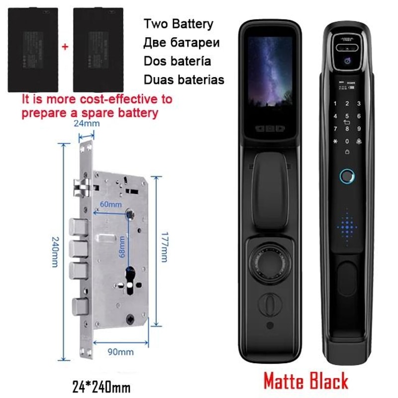 Face Recognition Smart Door Lock With Video Intercom 10