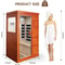 Premium 1Person Far Infrared Wooden Indoor Sauna 4