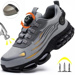 indestructible steel toe protective safety shoes