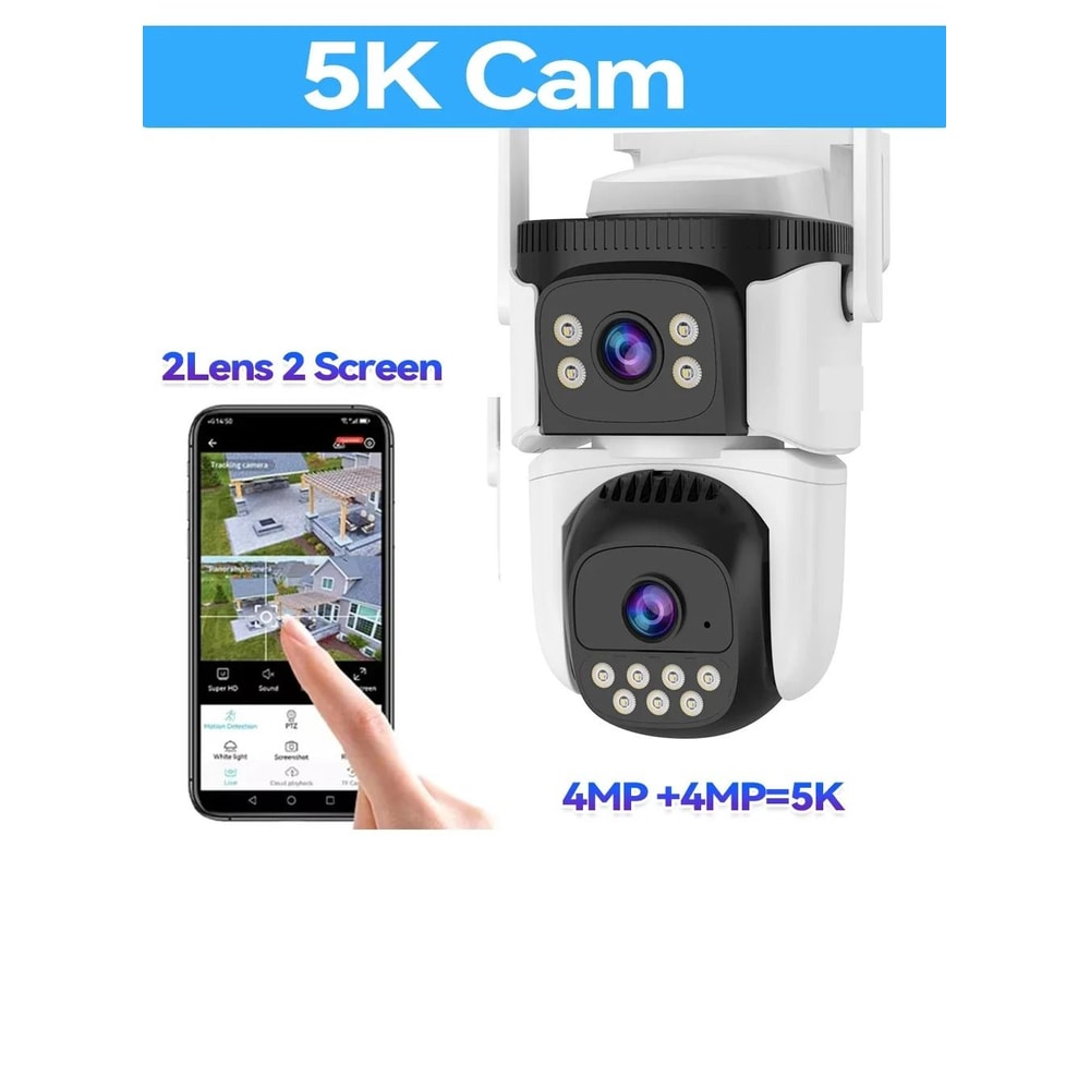 10K UHD WiFi6 ThreeScreen Outdoor Security Camera 5