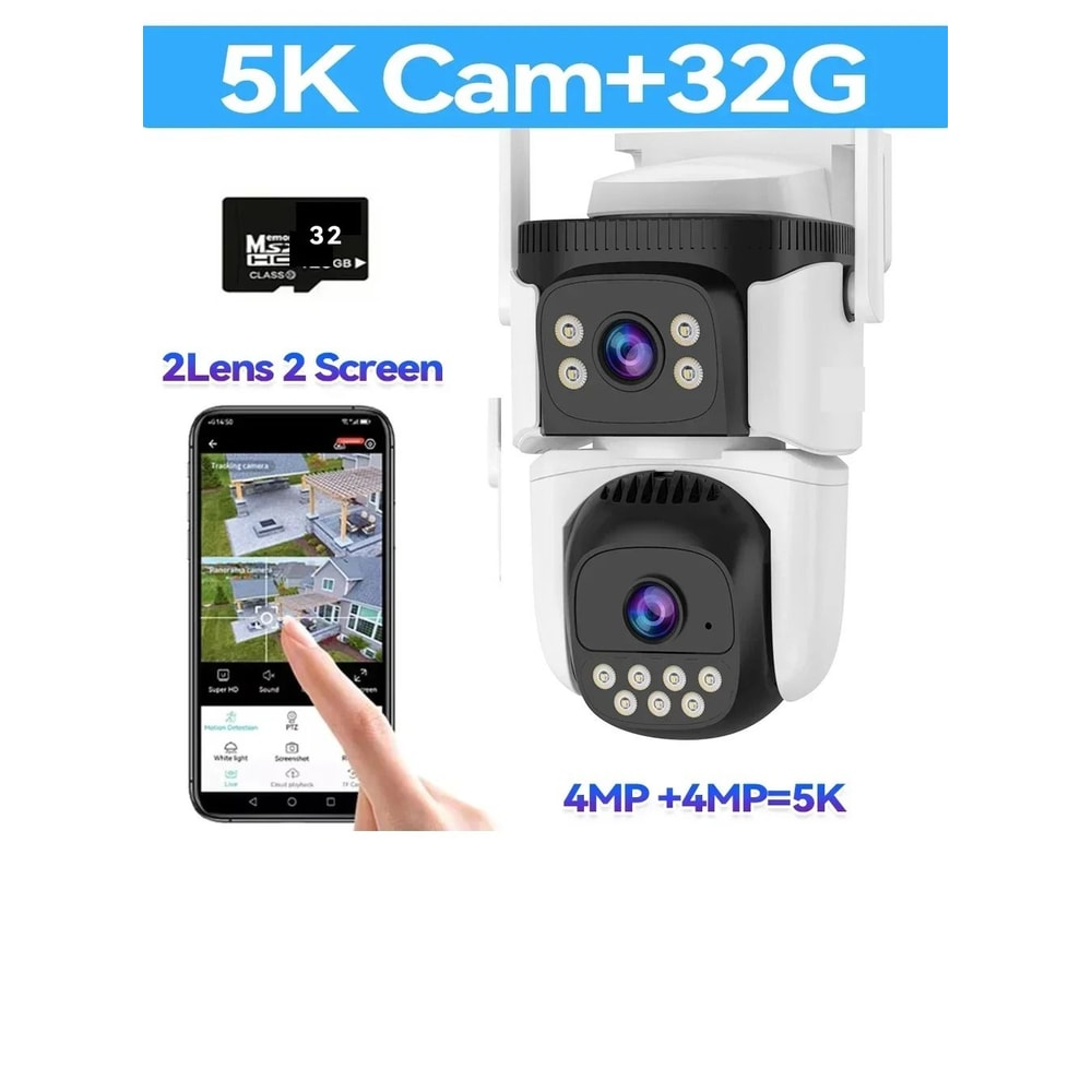 10K UHD WiFi6 ThreeScreen Outdoor Security Camera 6