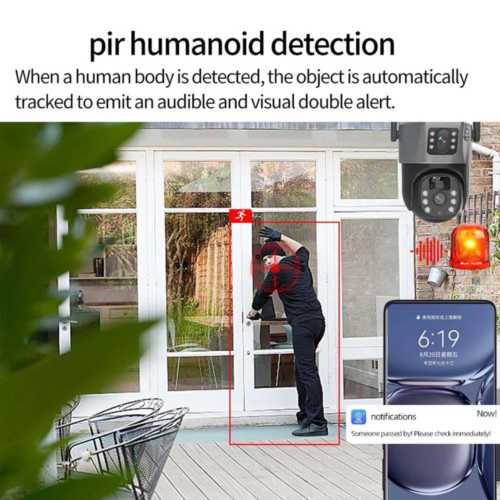 8MP 4K WiFi Dual Lens Solar Security Camera 6
