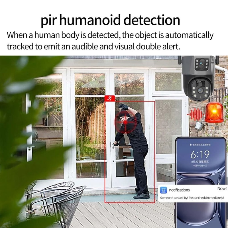 8MP 4K WiFi Dual Lens Solar Security Camera 6