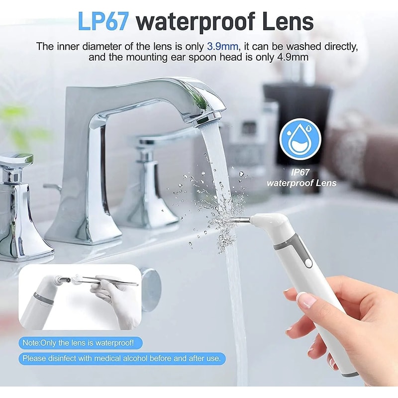 Wireless HD Otoscope Ear Camera With DualView Technology 2