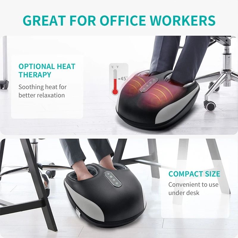 Shiatsu Foot Massager With Soothing Heat And Air Compression 4