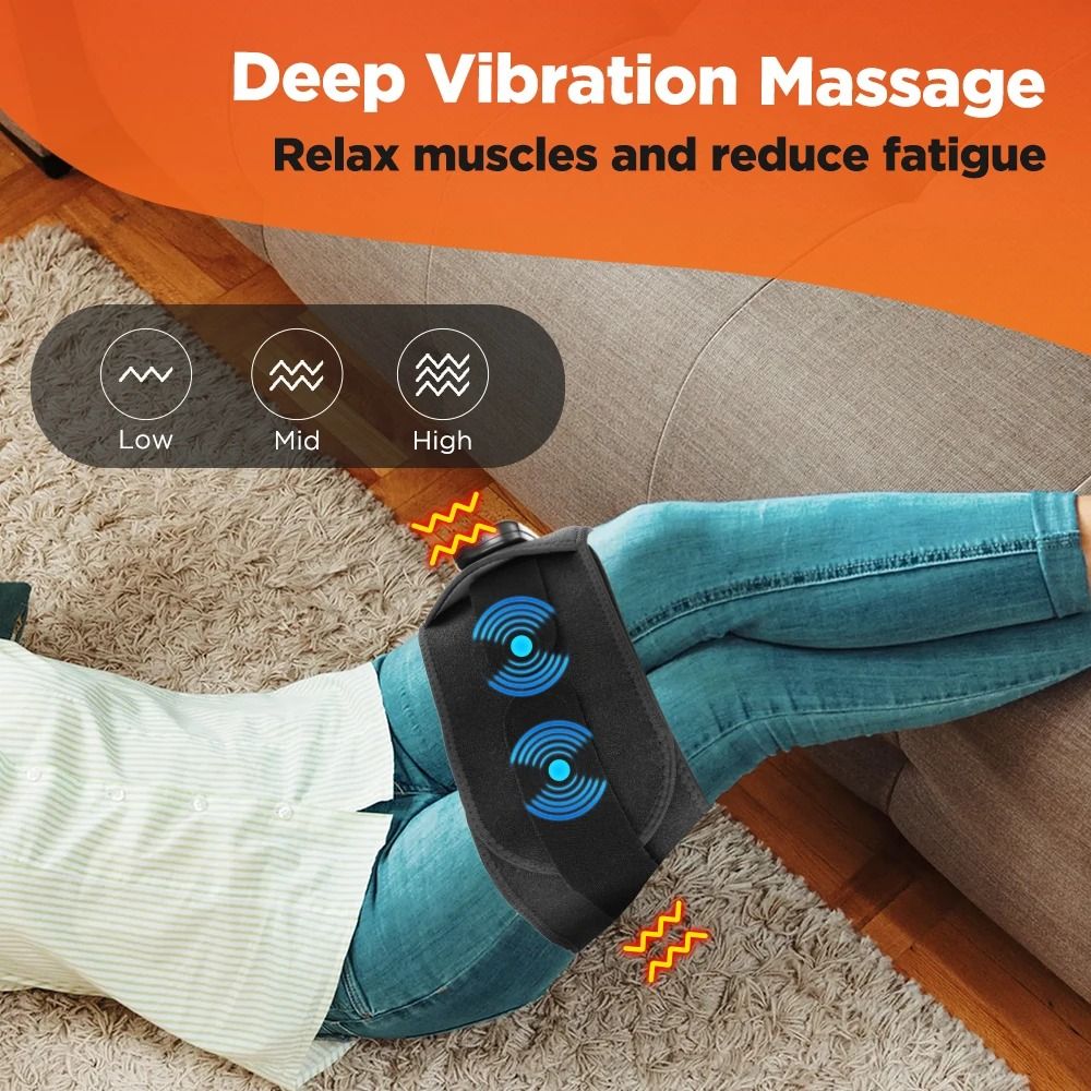 Heating Vibration Lumbar Support Belt With Red Light Therapy 3