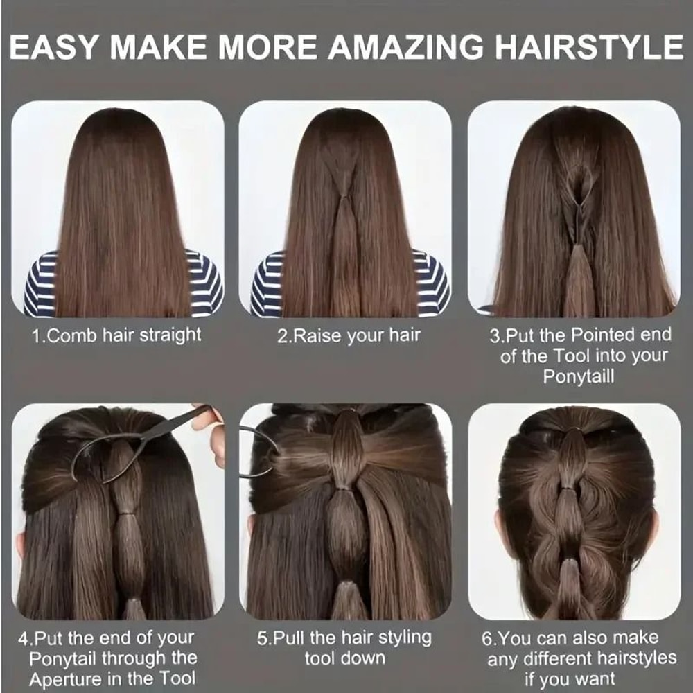 Professional 6Piece Hair Styling And Braiding Set 4