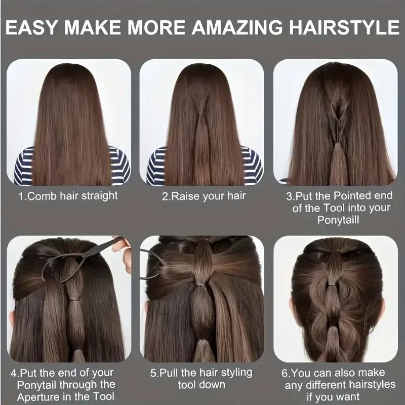 Professional 6Piece Hair Styling And Braiding Set 4