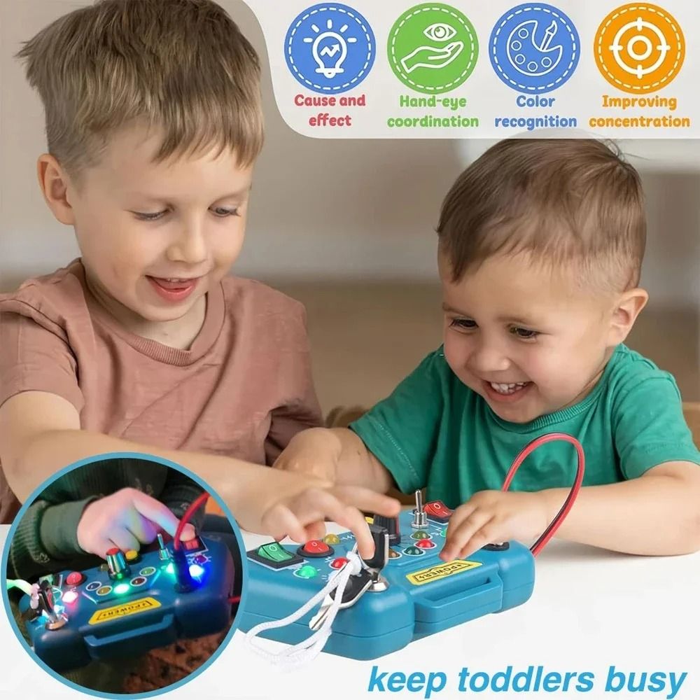Sensory Montessori LED Busy Board 4