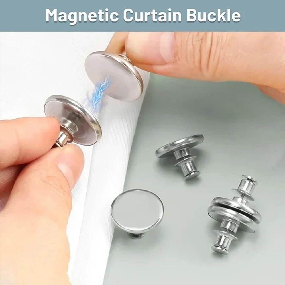 Curtain Magnetic Closure Buttons 4 Or 8 Pair Sets 3