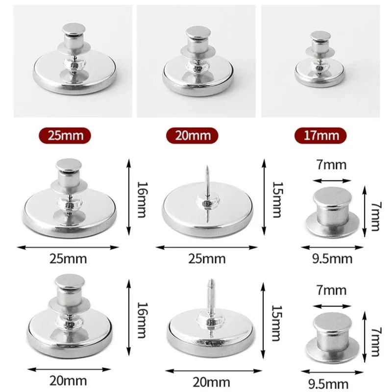 Curtain Magnetic Closure Buttons 4 Or 8 Pair Sets 5