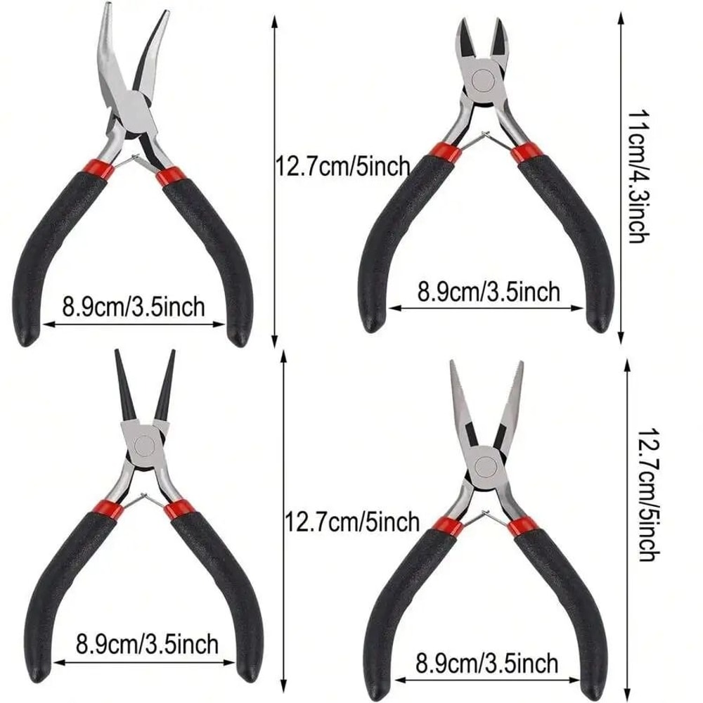 4Piece Professional Jewelry Pliers Tool Kit 1