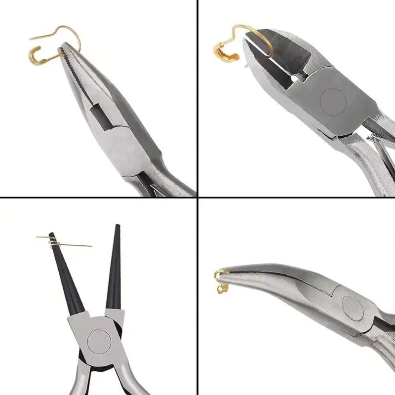 4Piece Professional Jewelry Pliers Tool Kit 4