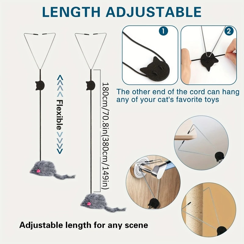 Interactive Door Hanging Cat Toy 2