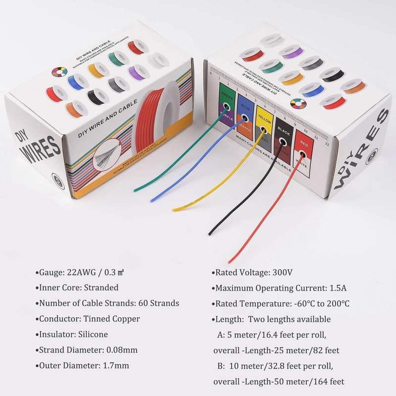 22AWG Flexible Silicone Stranded Wire Kit 1