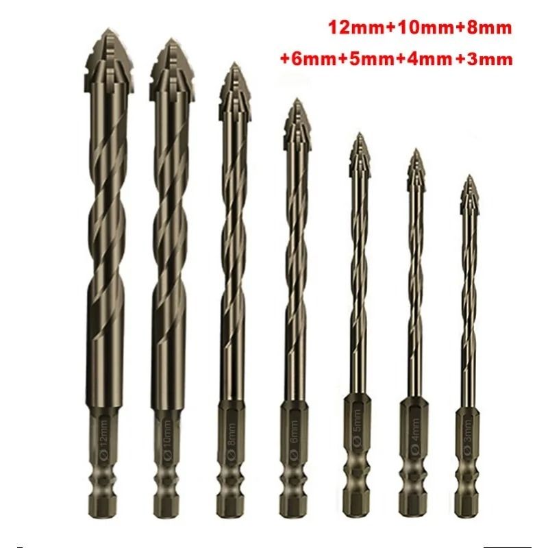 Professional FourEdged Serrated Eccentric Drill Bits 10
