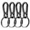 4Piece Metal Carabiner Clip Keychain Set 6