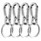 4Piece Metal Carabiner Clip Keychain Set 7