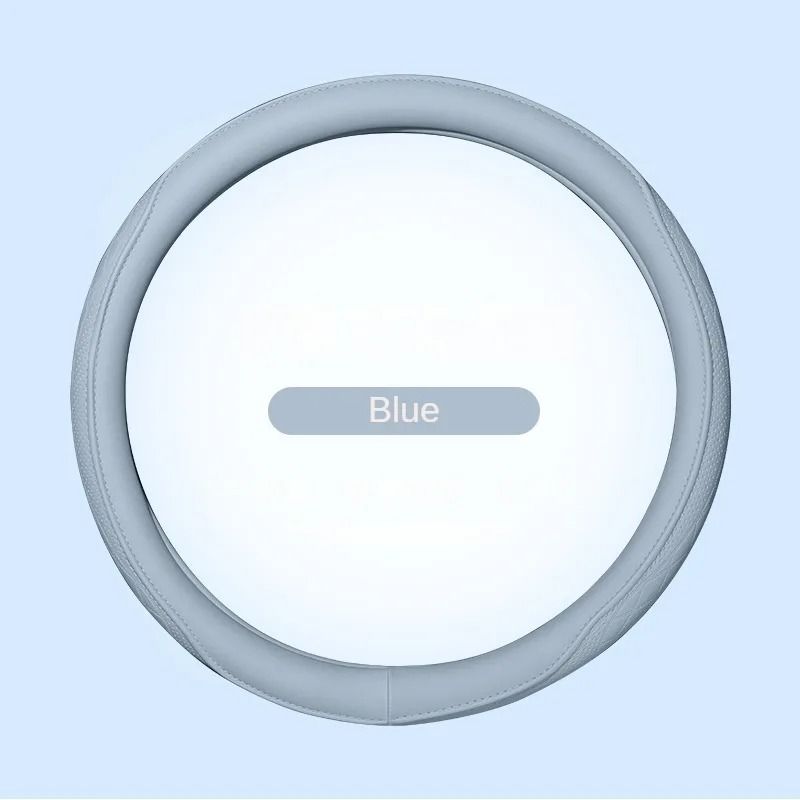 Napa Leather Perforated Patchwork Steering Wheel Cover 9