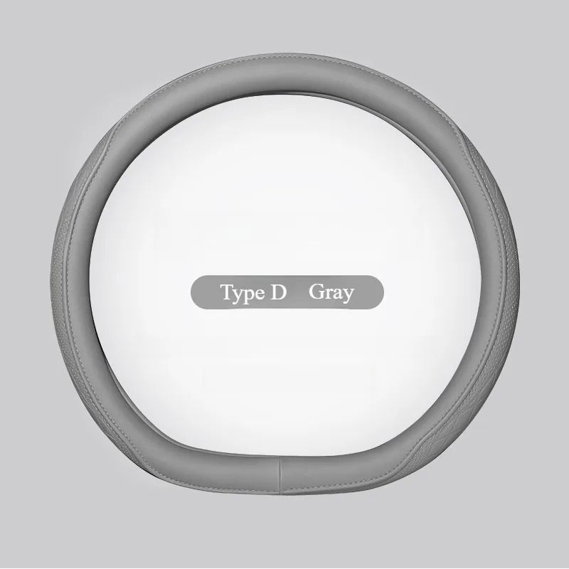 Napa Leather Perforated Patchwork Steering Wheel Cover 10